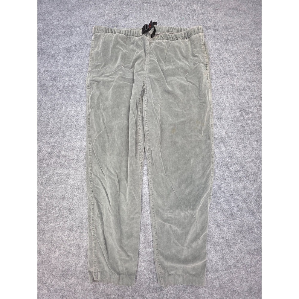 Vintage Gramicci Belted Pants Women's Large Green Corduroy Made USA Cotton